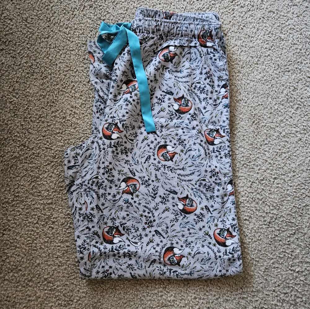 Sleep Chic Fox Flannel Pajama Pants - Picture 4 of 5